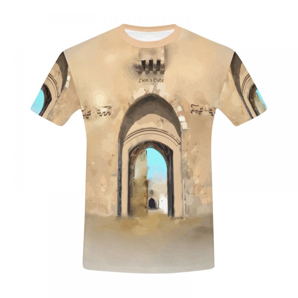 Vyriški Menas Jeruzalės Senamiestis Trumpi Marškinėliai