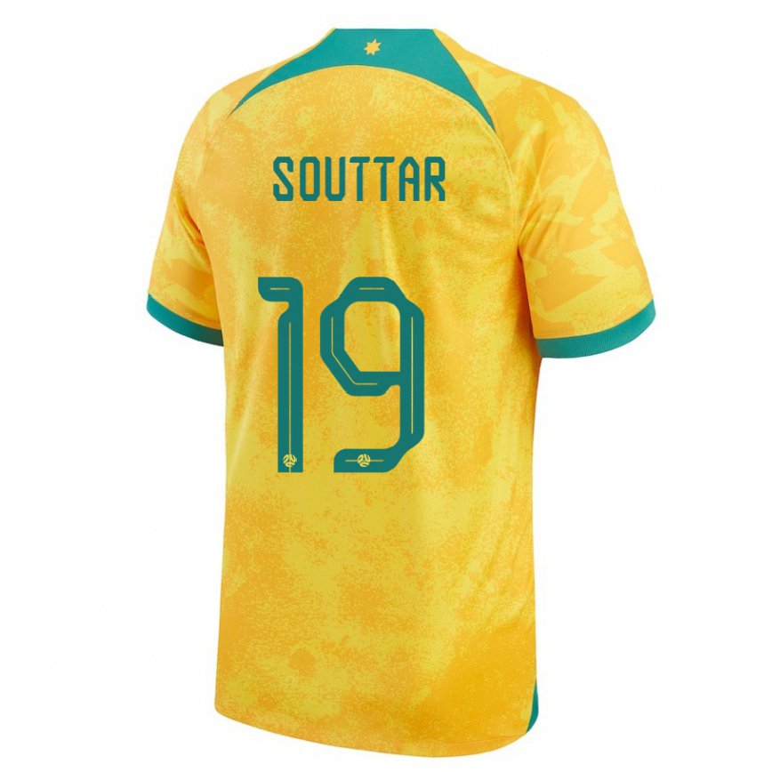 Vaikiškas Australijos Harry Souttar #19 Auksinis Namų Marškinėliai 22-24 T-shirt