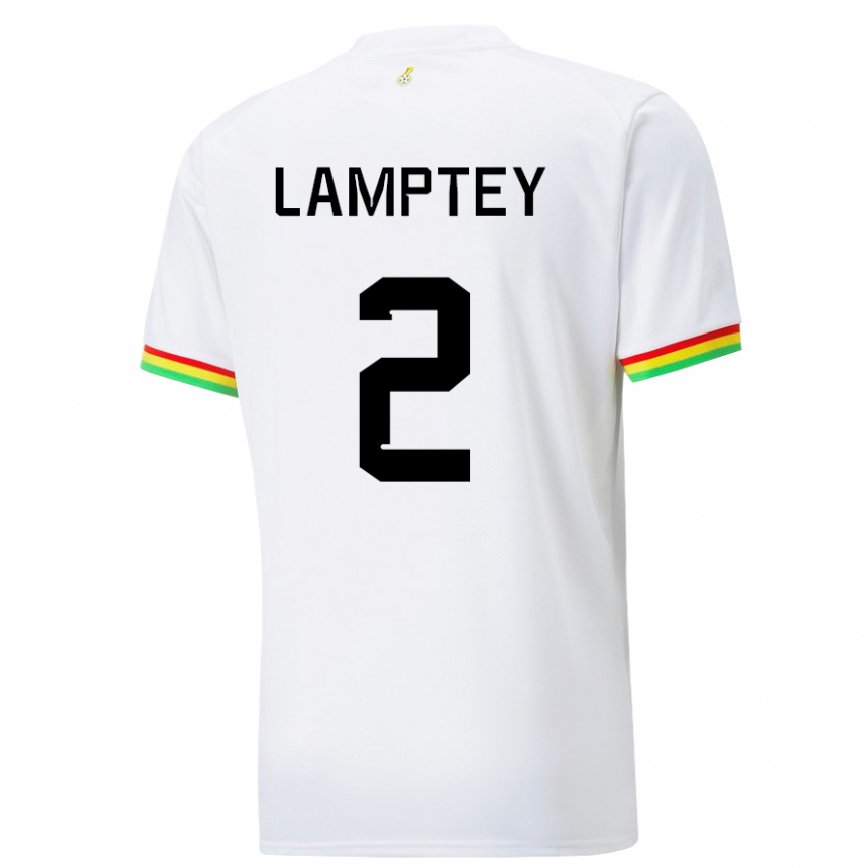 Vaikiškas Ganos Tariq Lamptey #2 Baltas Namų Marškinėliai 22-24 T-shirt