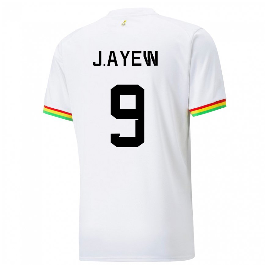 Vaikiškas Ganos Jordan Ayew #9 Baltas Namų Marškinėliai 22-24 T-shirt