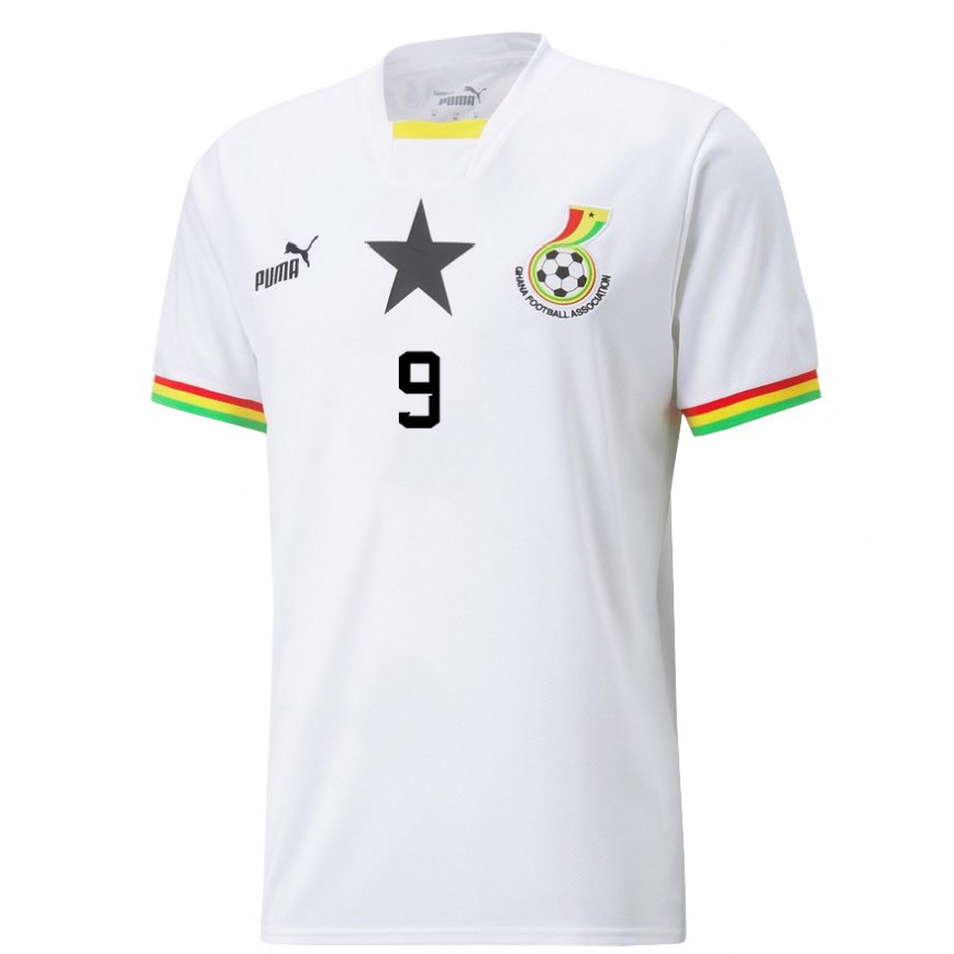 Vaikiškas Ganos Jordan Ayew #9 Baltas Namų Marškinėliai 22-24 T-shirt