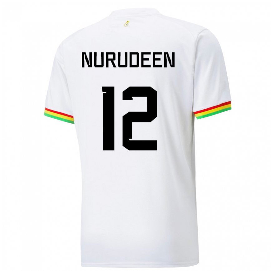 Vaikiškas Ganos Abdul Nurudeen #12 Baltas Namų Marškinėliai 22-24 T-shirt