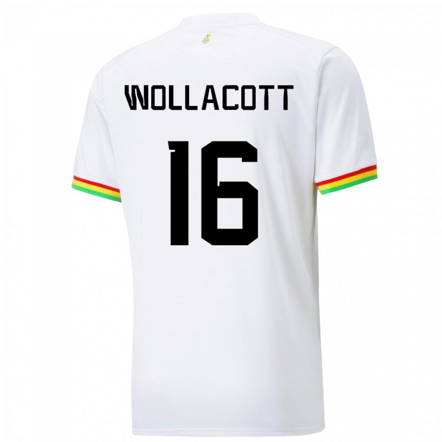 Vaikiškas Ganos Joe Wollacott #16 Baltas Namų Marškinėliai 22-24 T-shirt