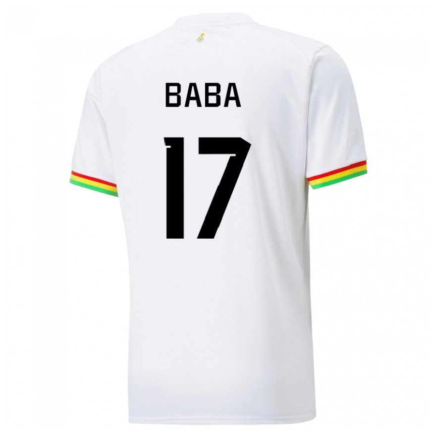 Vaikiškas Ganos Abdul-rahman Baba #17 Baltas Namų Marškinėliai 22-24 T-shirt