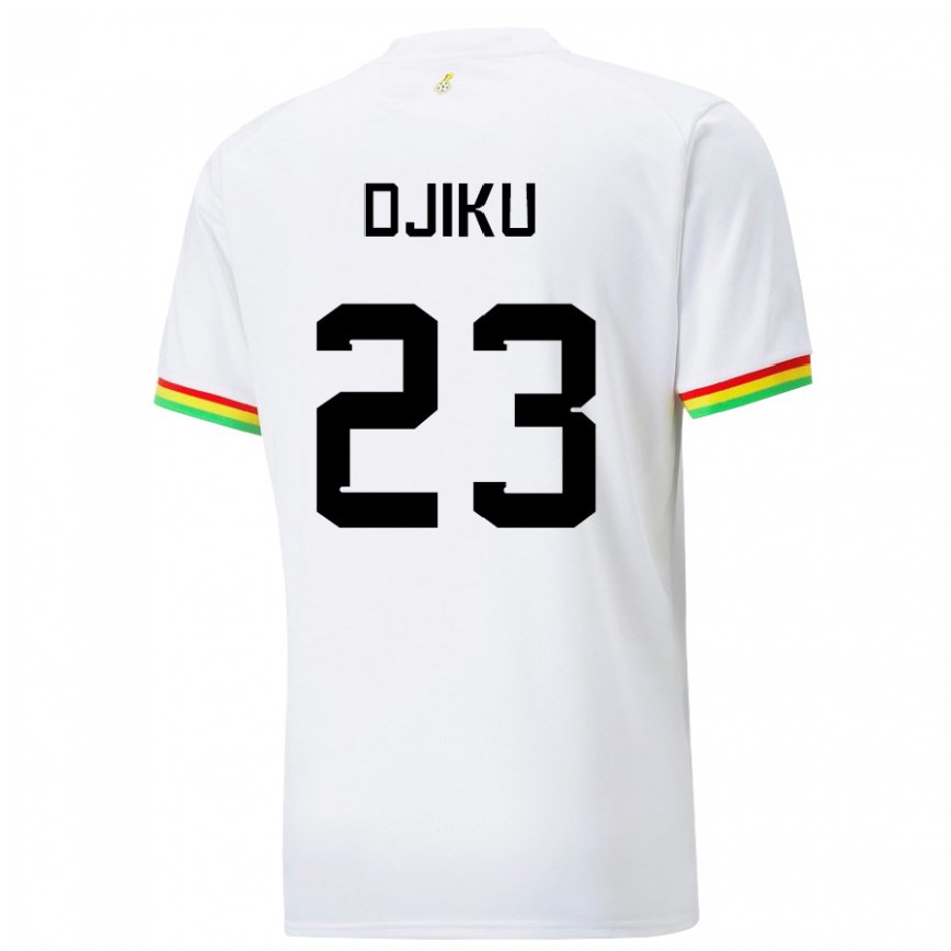 Vaikiškas Ganos Alexander Djiku #23 Baltas Namų Marškinėliai 22-24 T-shirt