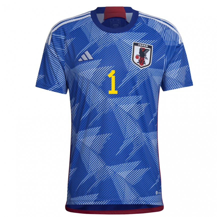 Vaikiškas Japonijos Eiji Kawashima #1 Karališkai Mėlyna Namų Marškinėliai 22-24 T-shirt