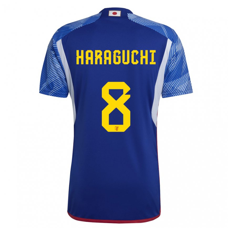 Vaikiškas Japonijos Genki Haraguchi #8 Karališkai Mėlyna Namų Marškinėliai 22-24 T-shirt