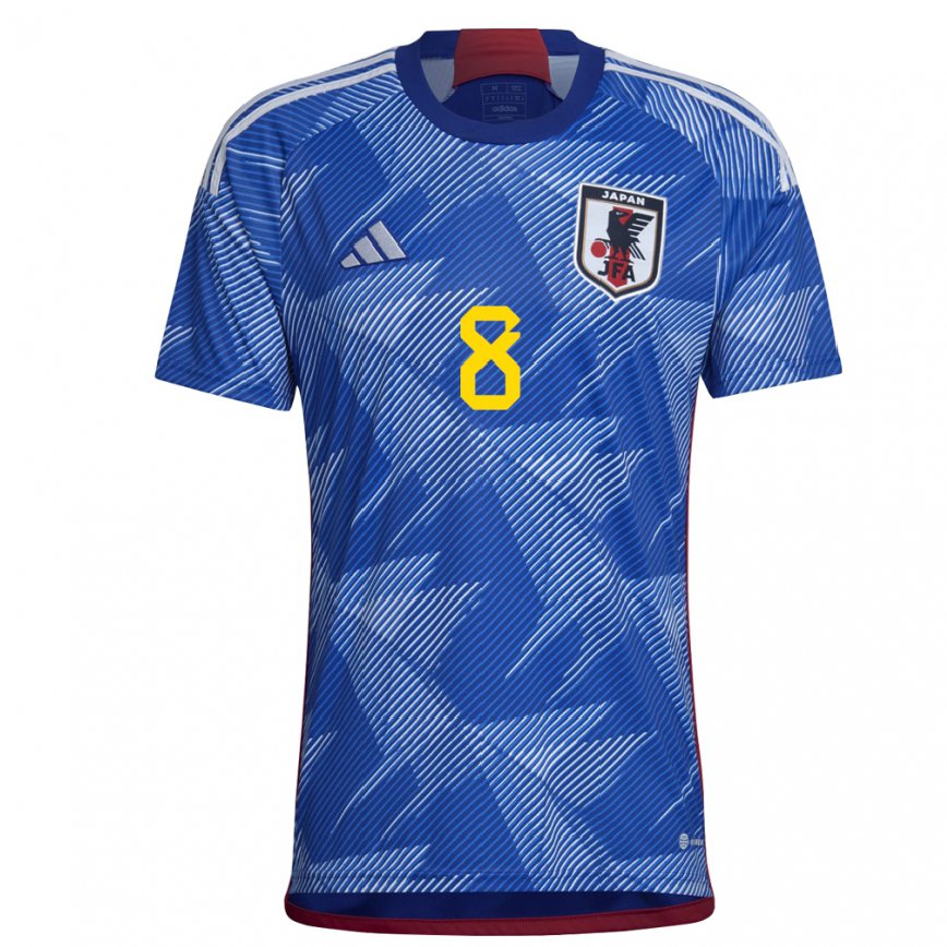 Vaikiškas Japonijos Genki Haraguchi #8 Karališkai Mėlyna Namų Marškinėliai 22-24 T-shirt