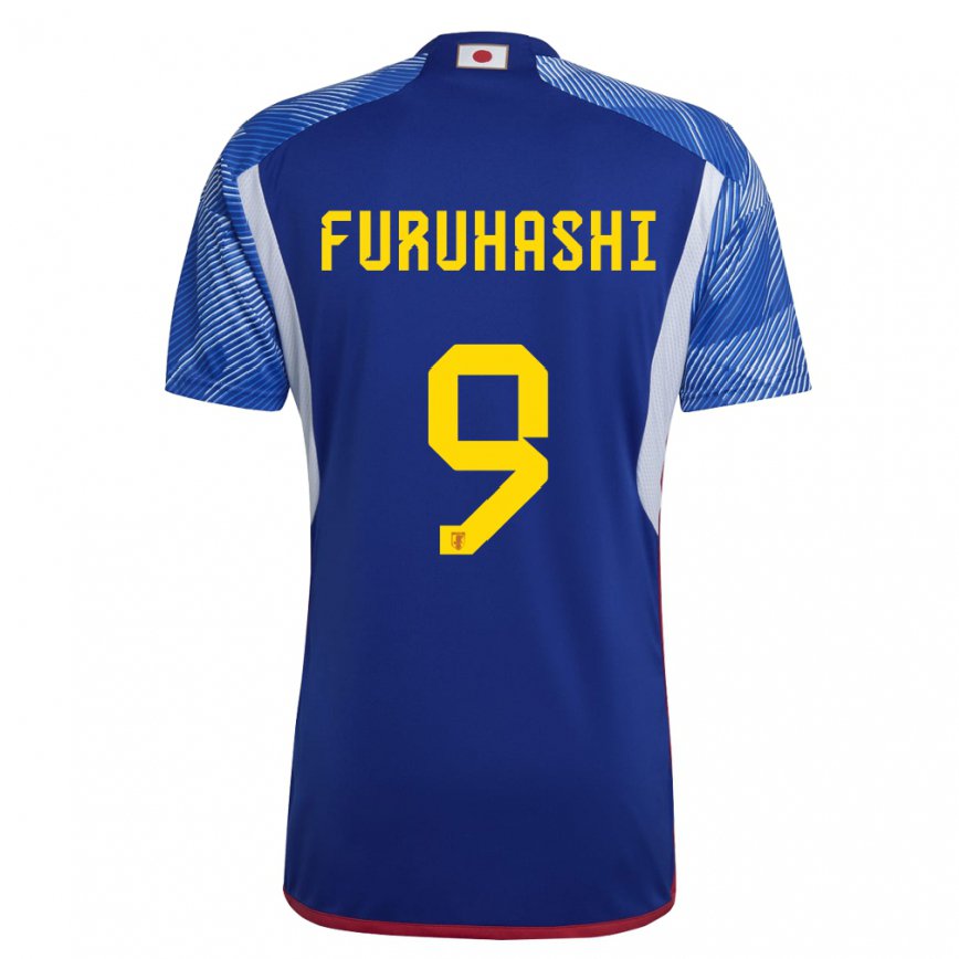 Vaikiškas Japonijos Kyogo Furuhashi #9 Karališkai Mėlyna Namų Marškinėliai 22-24 T-shirt