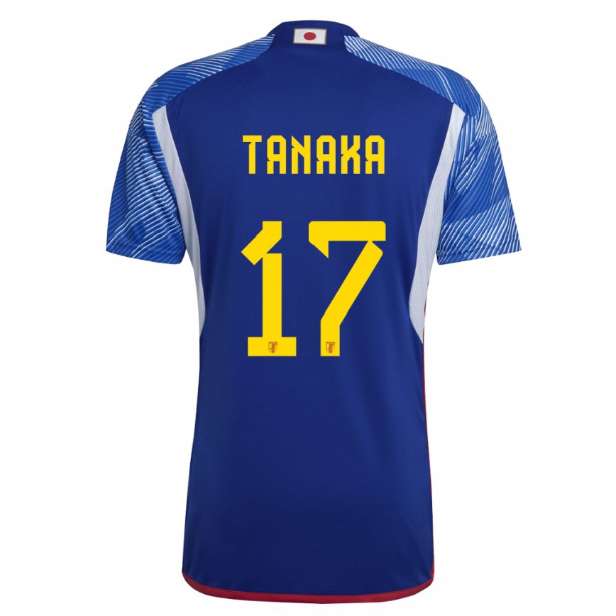 Vaikiškas Japonijos Ao Tanaka #17 Karališkai Mėlyna Namų Marškinėliai 22-24 T-shirt