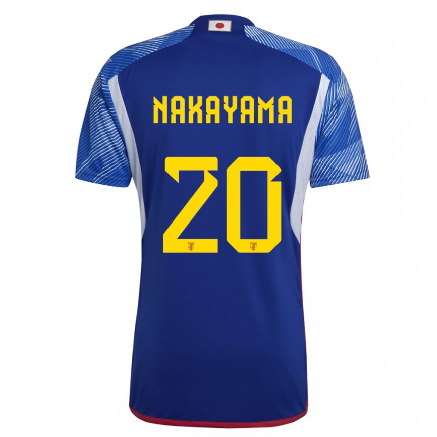 Vaikiškas Japonijos Yuta Nakayama #20 Karališkai Mėlyna Namų Marškinėliai 22-24 T-shirt