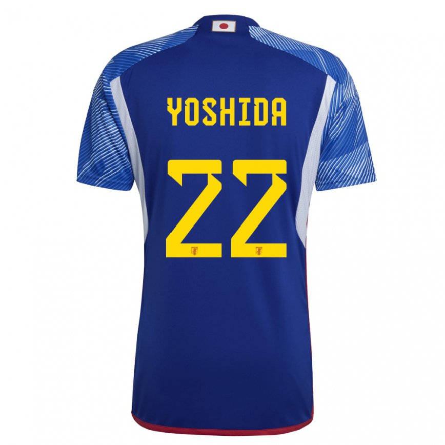 Vaikiškas Japonijos Maya Yoshida #22 Karališkai Mėlyna Namų Marškinėliai 22-24 T-shirt