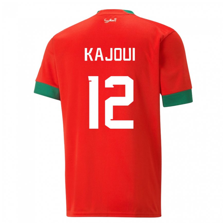 Vaikiškas Maroko Munir Kajoui #12 Raudona Namų Marškinėliai 22-24 T-shirt