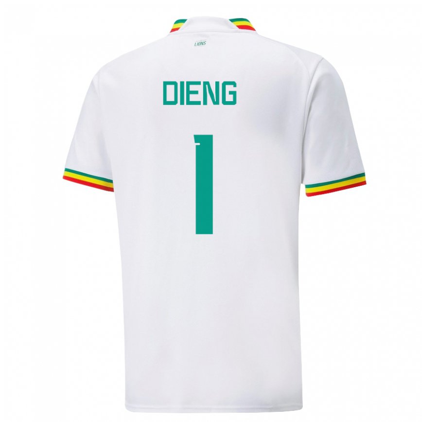 Vaikiškas Senegalo Timothy Dieng #1 Baltas Namų Marškinėliai 22-24 T-shirt