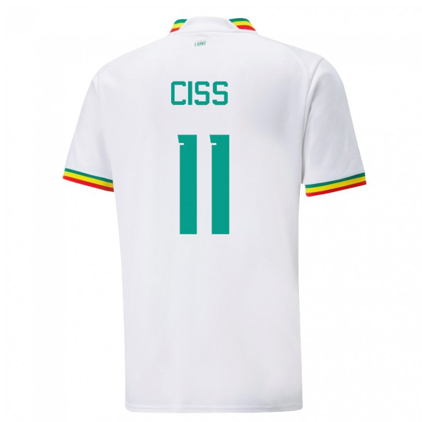 Vaikiškas Senegalo Pathe Ciss #11 Baltas Namų Marškinėliai 22-24 T-shirt