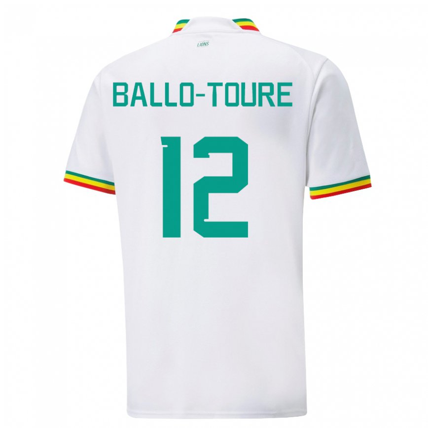 Vaikiškas Senegalo Fode Ballo-toure #12 Baltas Namų Marškinėliai 22-24 T-shirt