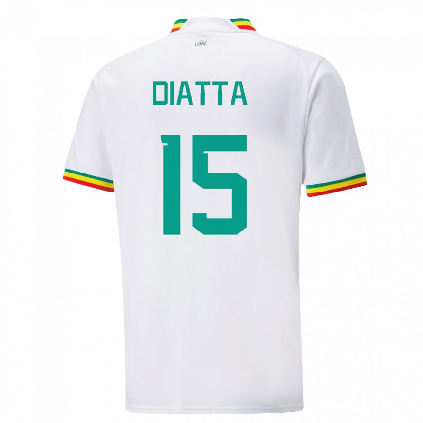 Vaikiškas Senegalo Krepin Diatta #15 Baltas Namų Marškinėliai 22-24 T-shirt