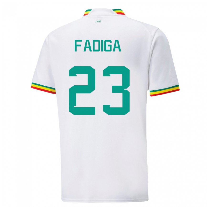 Vaikiškas Senegalo Noah Fadiga #23 Baltas Namų Marškinėliai 22-24 T-shirt