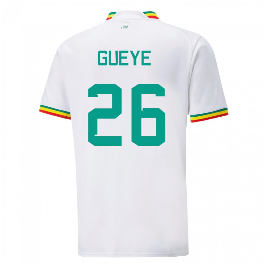 Vaikiškas Senegalo Pape Gueye #26 Baltas Namų Marškinėliai 22-24 T-shirt