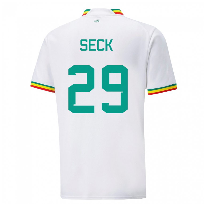 Vaikiškas Senegalo Demba Seck #29 Baltas Namų Marškinėliai 22-24 T-shirt