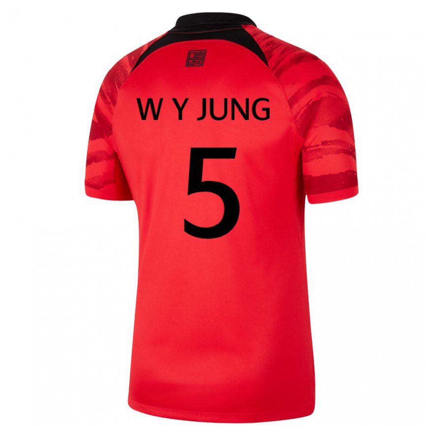 Vaikiškas Pietų Korėjos Woo-young Jung #5 Raudona Juoda Namų Marškinėliai 22-24 T-shirt