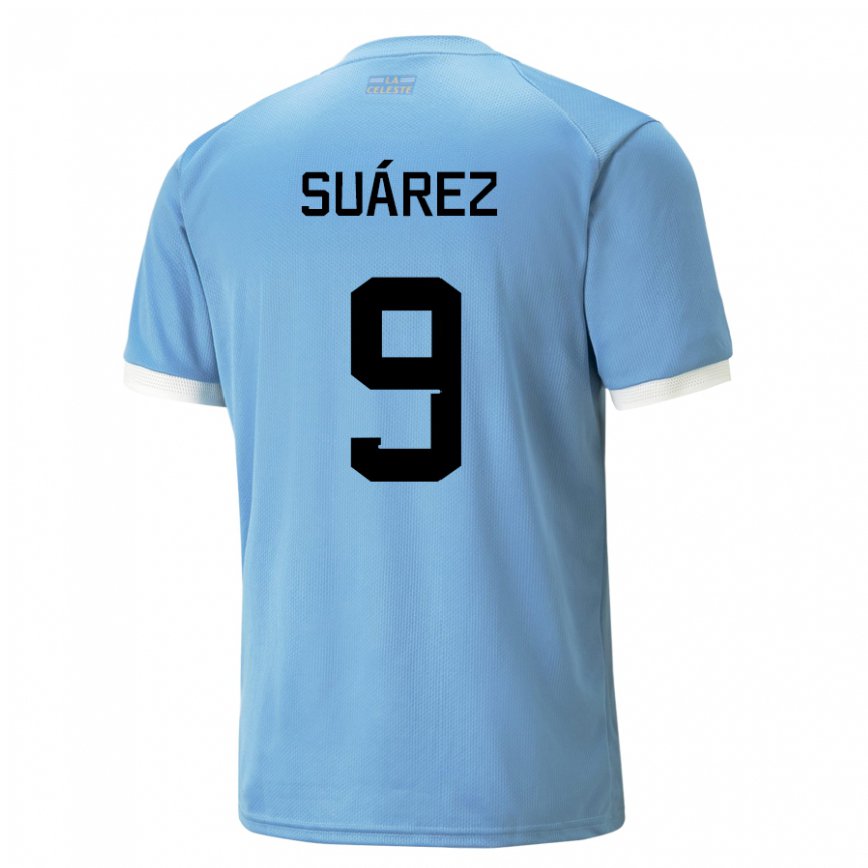 Vaikiškas Urugvajaus Luis Suarez #9 Mėlyna Namų Marškinėliai 22-24 T-shirt