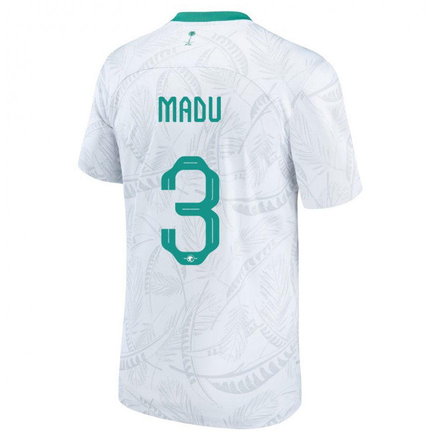 Vaikiškas Saudo Arabijos Abdullah Madu #3 Baltas Namų Marškinėliai 22-24 T-shirt