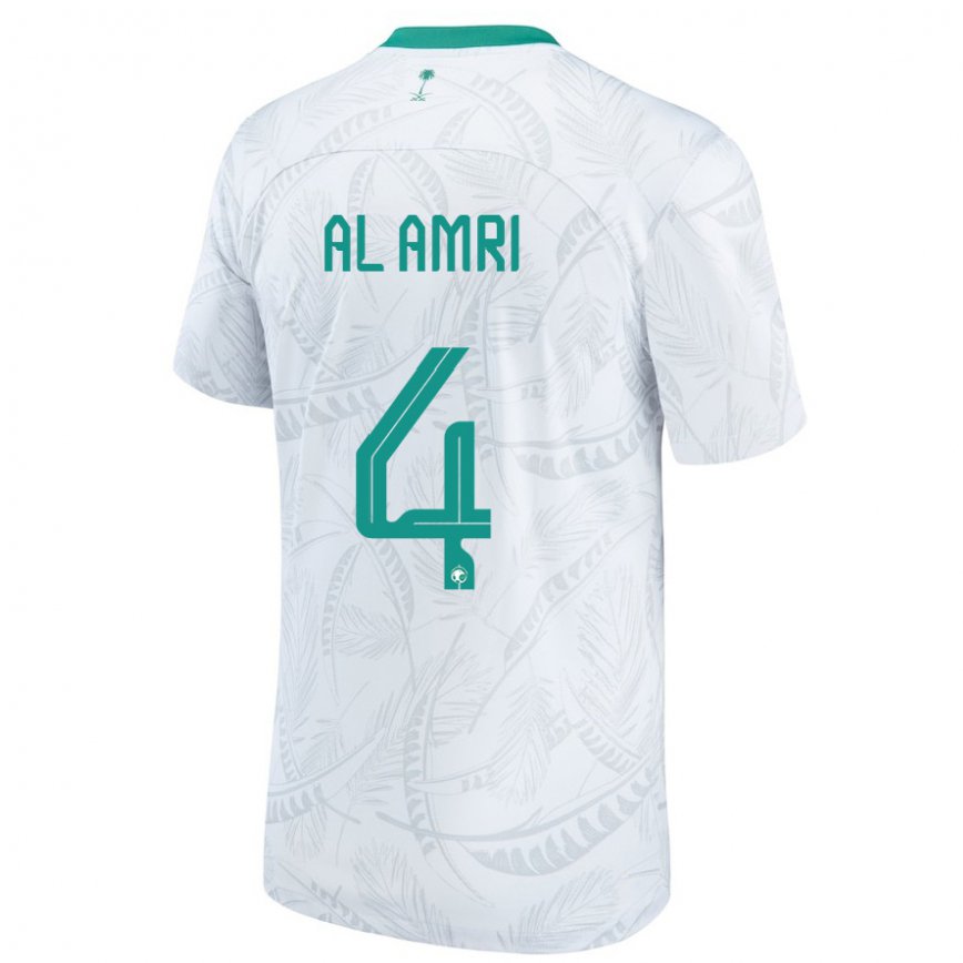 Vaikiškas Saudo Arabijos Abdulelah Al Amri #4 Baltas Namų Marškinėliai 22-24 T-shirt