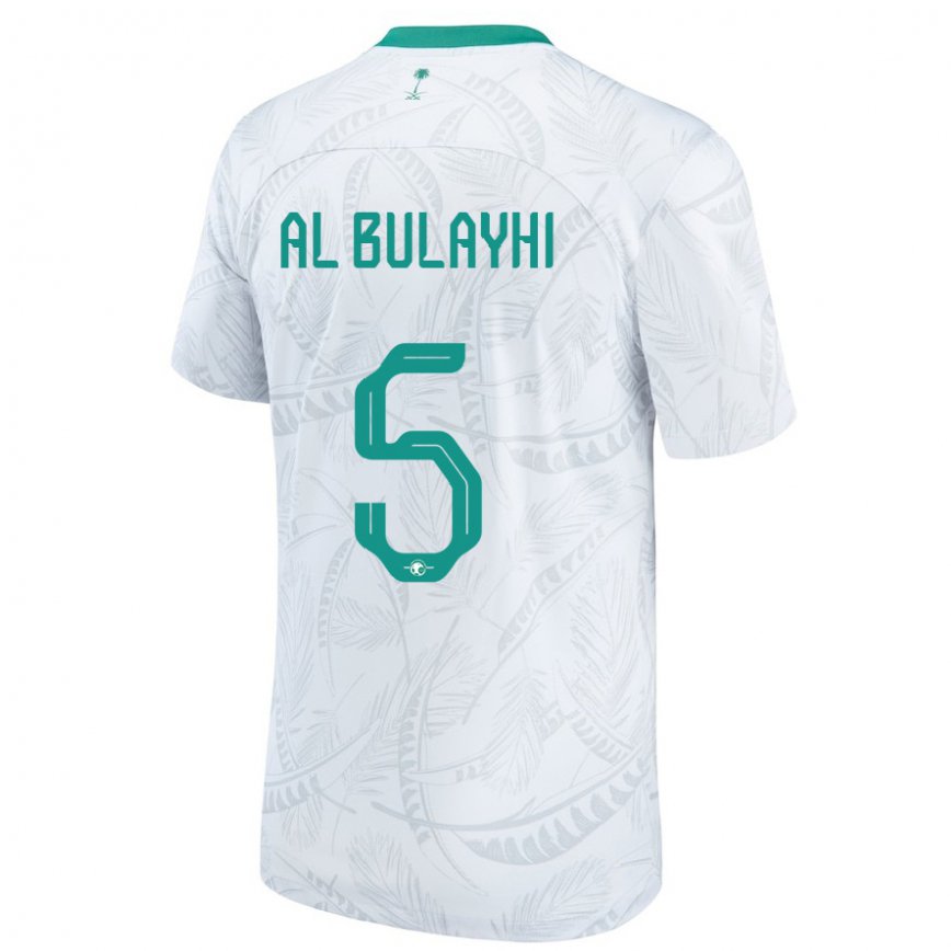 Vaikiškas Saudo Arabijos Ali Al Bulayhi #5 Baltas Namų Marškinėliai 22-24 T-shirt