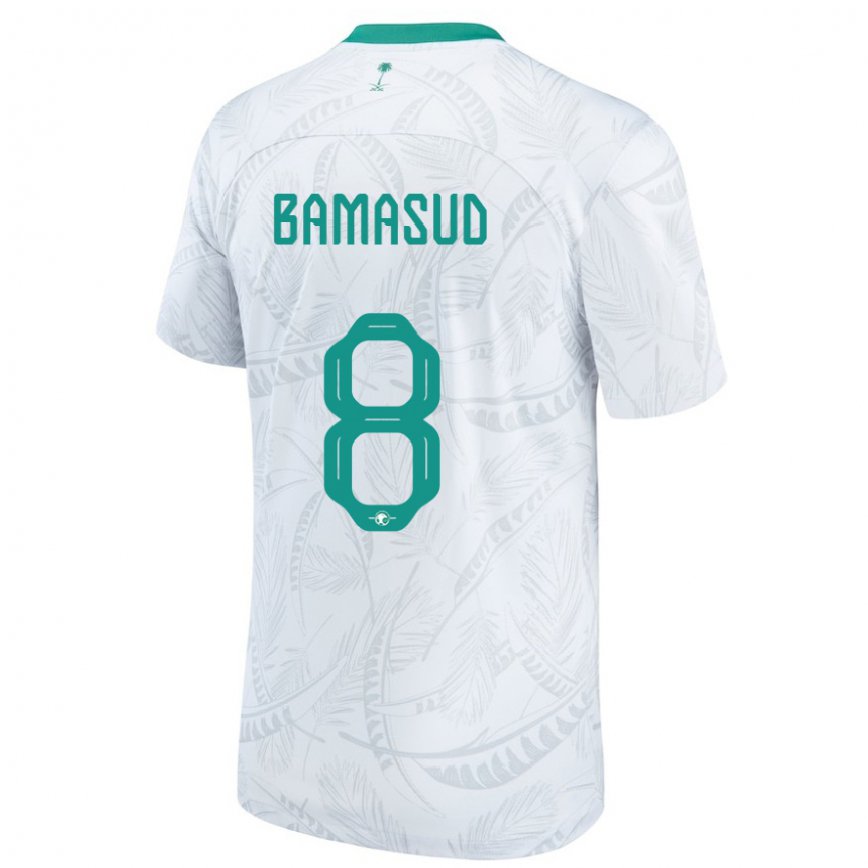 Vaikiškas Saudo Arabijos Ahmed Bamasud #8 Baltas Namų Marškinėliai 22-24 T-shirt