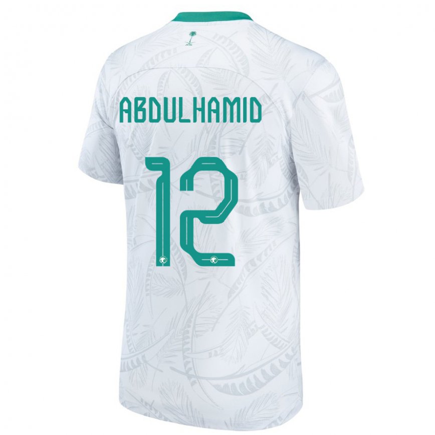 Vaikiškas Saudo Arabijos Saud Abdulhamid #12 Baltas Namų Marškinėliai 22-24 T-shirt