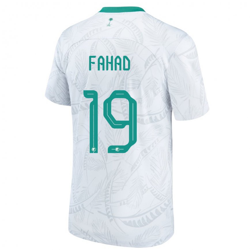 Vaikiškas Saudo Arabijos Fahad Al Muwallad #19 Baltas Namų Marškinėliai 22-24 T-shirt