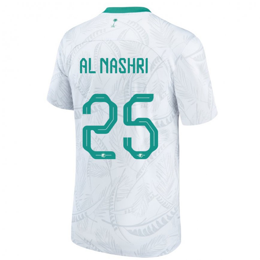 Vaikiškas Saudo Arabijos Awad Al Nashri #25 Baltas Namų Marškinėliai 22-24 T-shirt