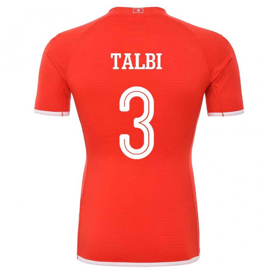 Vaikiškas Tuniso Montassar Talbi #3 Raudona Namų Marškinėliai 22-24 T-shirt