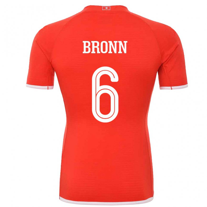 Vaikiškas Tuniso Dylan Bronn #6 Raudona Namų Marškinėliai 22-24 T-shirt