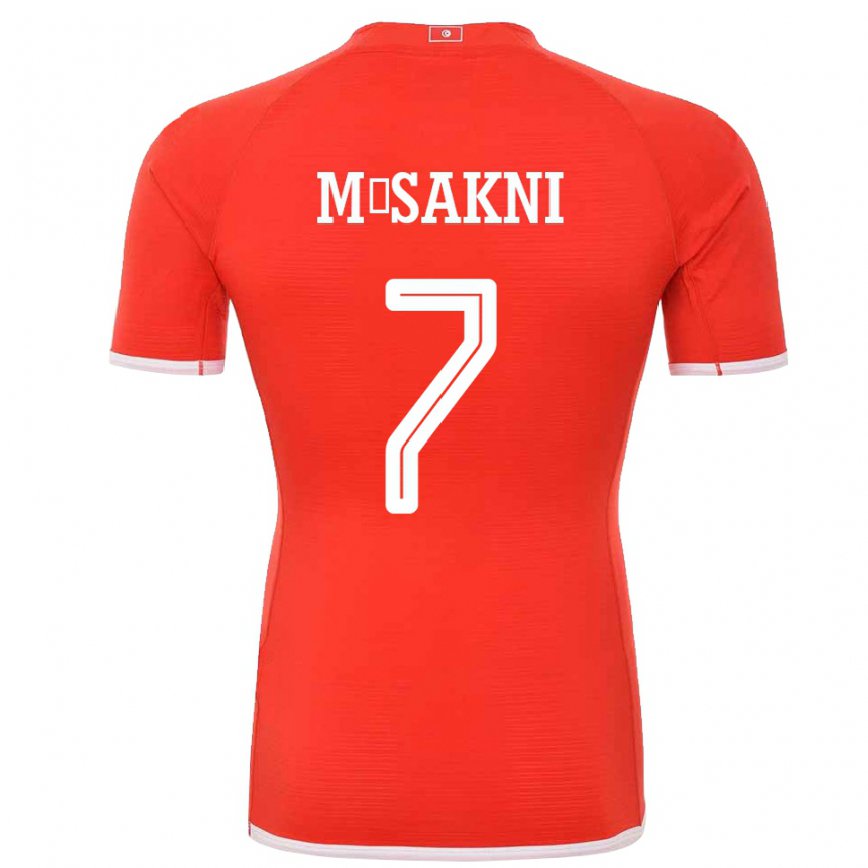 Vaikiškas Tuniso Youssef M Sakni #7 Raudona Namų Marškinėliai 22-24 T-shirt