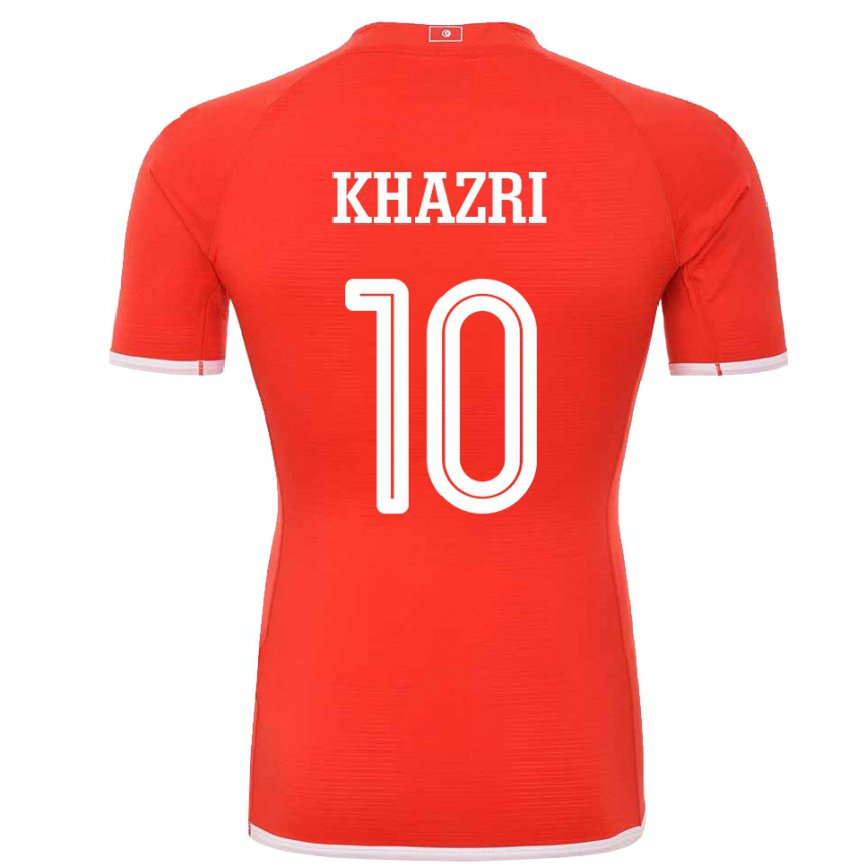 Vaikiškas Tuniso Wahbi Khazri #10 Raudona Namų Marškinėliai 22-24 T-shirt