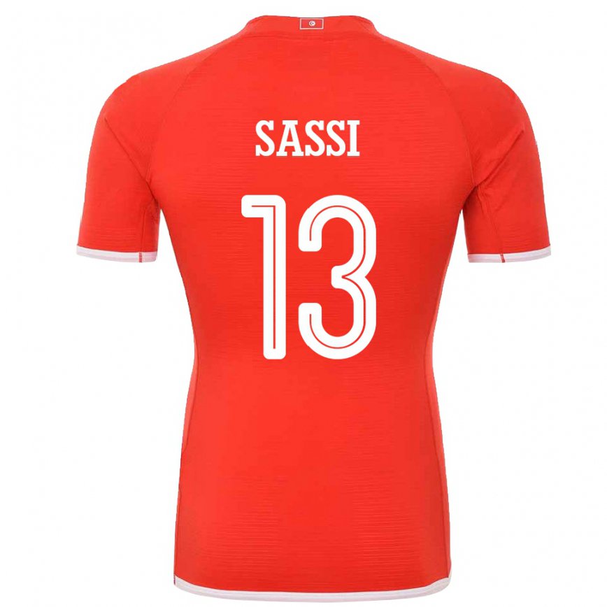 Vaikiškas Tuniso Ferjani Sassi #13 Raudona Namų Marškinėliai 22-24 T-shirt