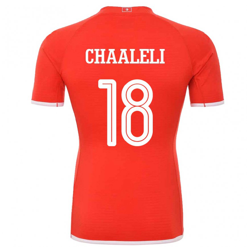 Vaikiškas Tuniso Ghaliene Chaaleli #18 Raudona Namų Marškinėliai 22-24 T-shirt