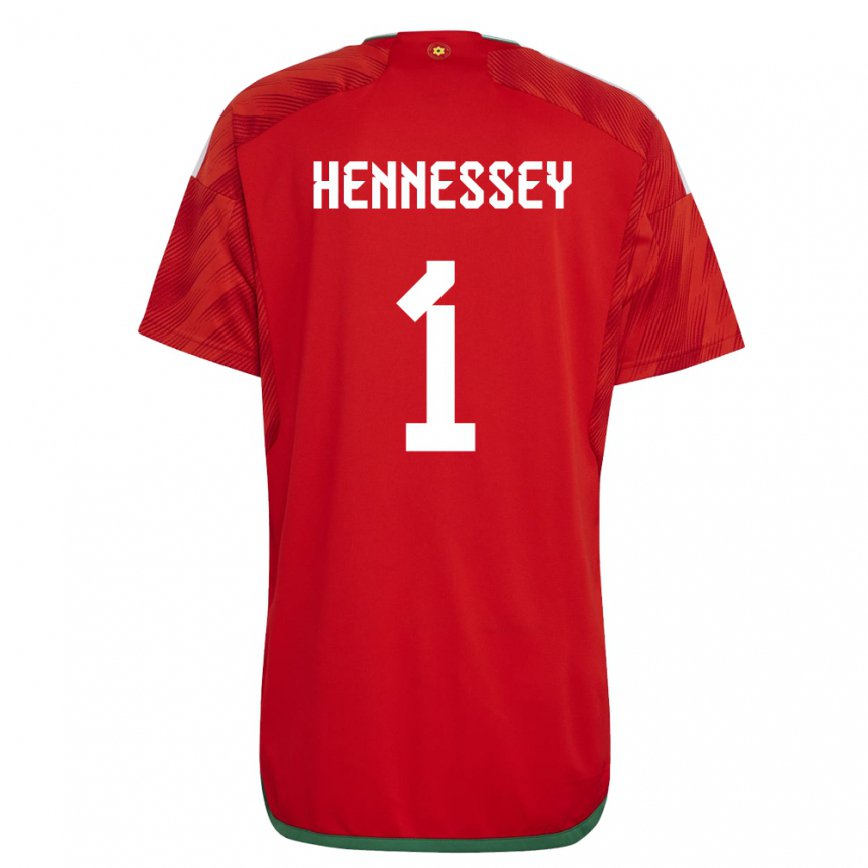 Vaikiškas Velso Wayne Hennessey #1 Raudona Namų Marškinėliai 22-24 T-shirt