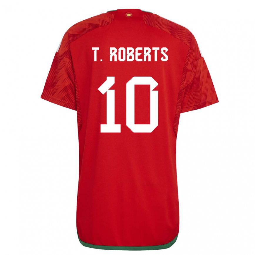 Vaikiškas Velso Tyler Roberts #10 Raudona Namų Marškinėliai 22-24 T-shirt