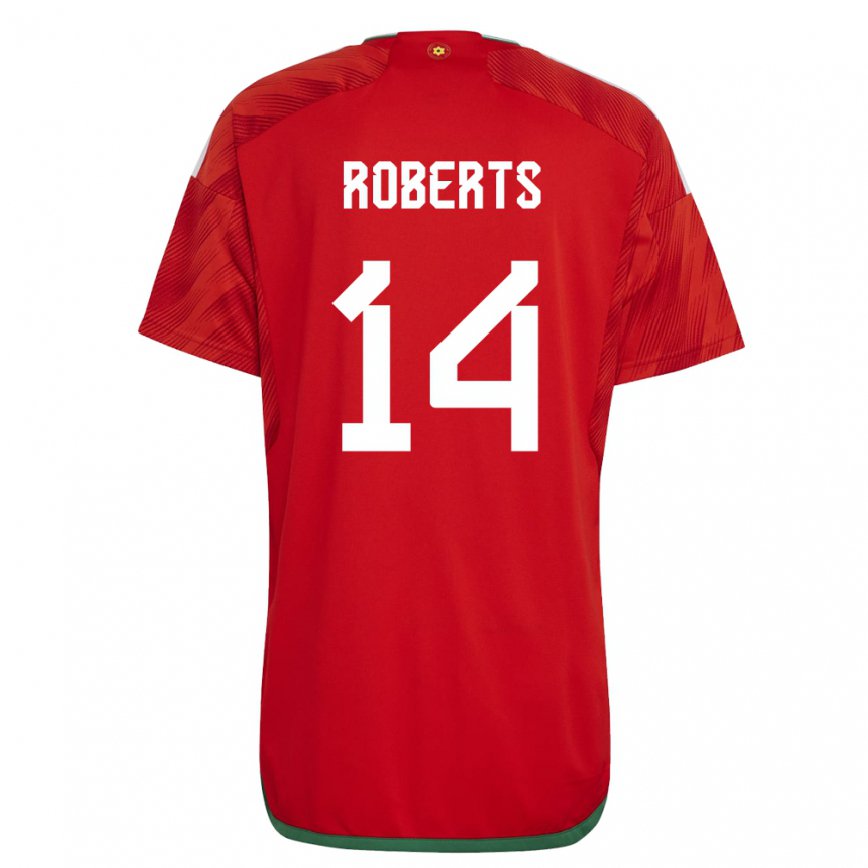 Vaikiškas Velso Connor Roberts #14 Raudona Namų Marškinėliai 22-24 T-shirt