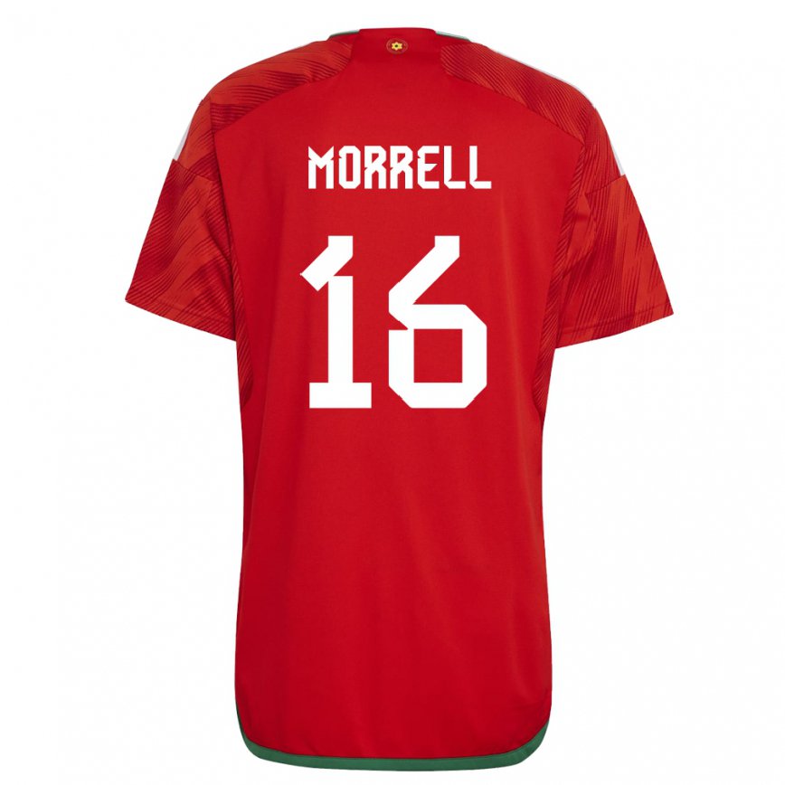 Vaikiškas Velso Joe Morrell #16 Raudona Namų Marškinėliai 22-24 T-shirt