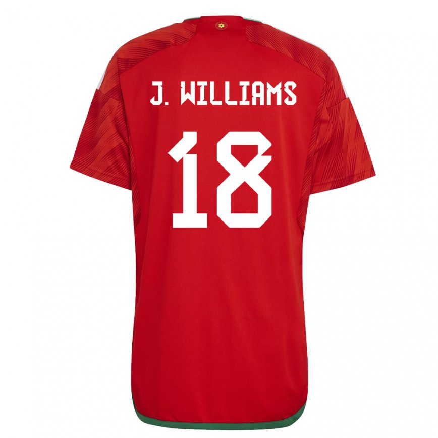 Vaikiškas Velso Jonathan Williams #18 Raudona Namų Marškinėliai 22-24 T-shirt