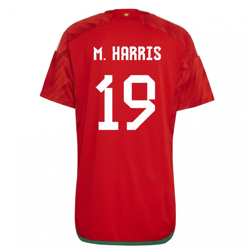 Vaikiškas Velso Mark Harris #19 Raudona Namų Marškinėliai 22-24 T-shirt