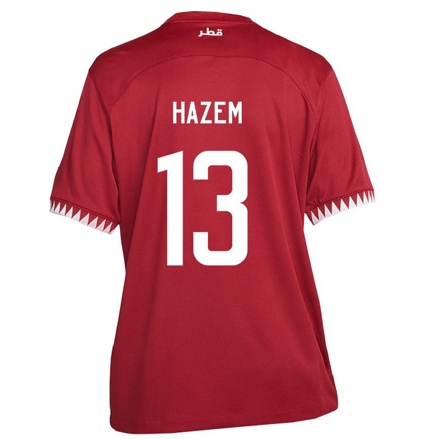 Vaikiškas Kataro Hazem Shehata #13 Maroon Namų Marškinėliai 22-24 T-shirt