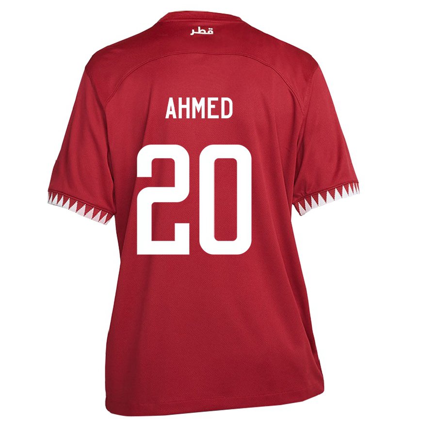 Vaikiškas Kataro Ahmed Fadel Hasaba #20 Maroon Namų Marškinėliai 22-24 T-shirt