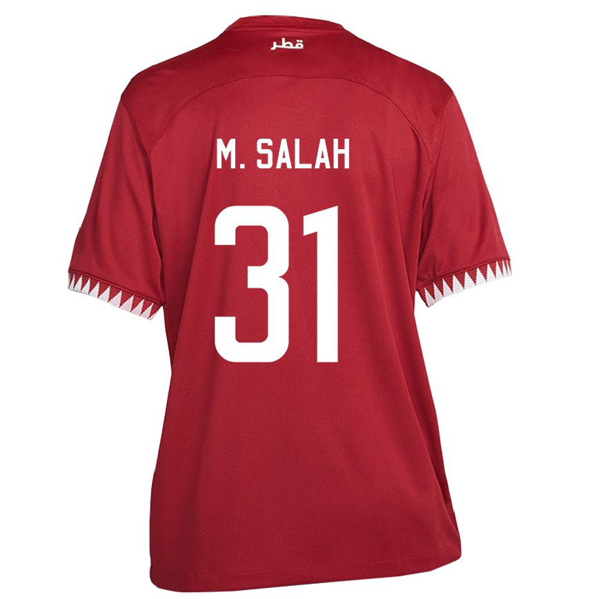 Vaikiškas Kataro Salah Zakaria #31 Maroon Namų Marškinėliai 22-24 T-shirt