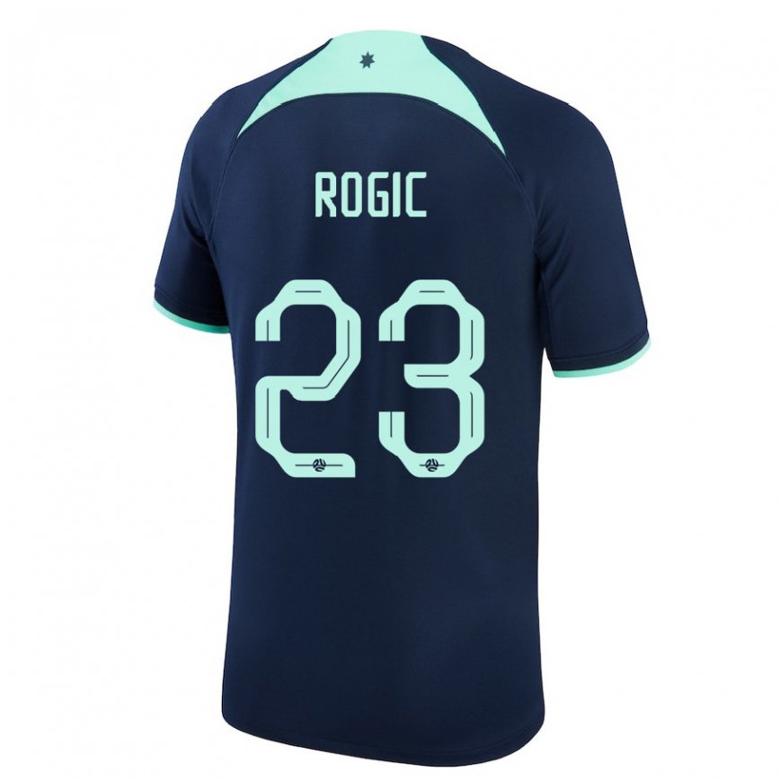 Vaikiškas Australijos Tom Rogic #23 Tamsiai Mėlyna Išvykos Marškinėliai 22-24 T-shirt