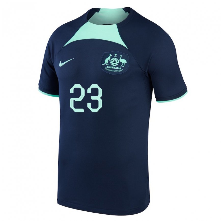 Vaikiškas Australijos Tom Rogic #23 Tamsiai Mėlyna Išvykos Marškinėliai 22-24 T-shirt